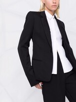 Thumbnail for your product : Ann Demeulemeester Lapel-Tie One-Button Blazer