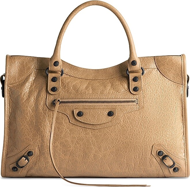 Balenciaga Women's Le City Medium Tote Bag - Dark Beige