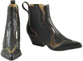 Thumbnail for your product : Sergio Rossi Black Leather And Pvc Cow-boy Booties