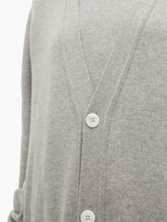 Thumbnail for your product : Extreme Cashmere - No. 125 Coco Longline Stretch-cashmere Cardigan - Grey