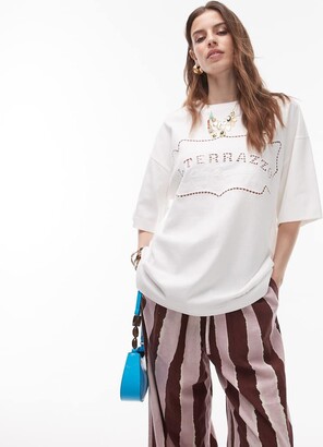 Topshop LA tee in rust - ShopStyle T-shirts
