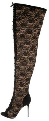 Giuseppe Zanotti Lace Over-The-Knee Boots w/ Tags
