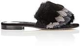 Thumbnail for your product : Manolo Blahnik Women's Pelosusmin Slide Sandals - Black Suede