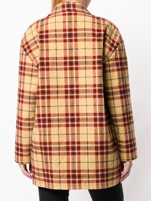 Emporio Armani Pre-Owned 1980's Plaid Quilted Jacket