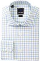 Thumbnail for your product : David Donahue Patterned Trim Fit Dress Shirt