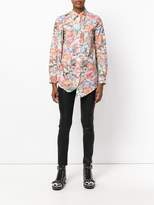 Thumbnail for your product : MM6 MAISON MARGIELA floral print draped shirt