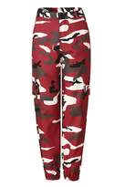Thumbnail for your product : Lettre d'amour Women Camouflage Printing streetstyle Long Cargo Pants Trousers M