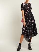 Thumbnail for your product : Preen Line Lois Ruched Floral-print Chiffon Dress - Womens - Black Multi