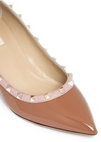 Thumbnail for your product : Nobrand 'Rockstud' patent leather wedge pumps