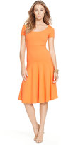 Thumbnail for your product : Ralph Lauren Flared Scoopneck Dress