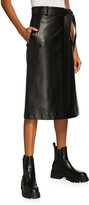 Thumbnail for your product : Balenciaga Flat Leather Wrap Skirt