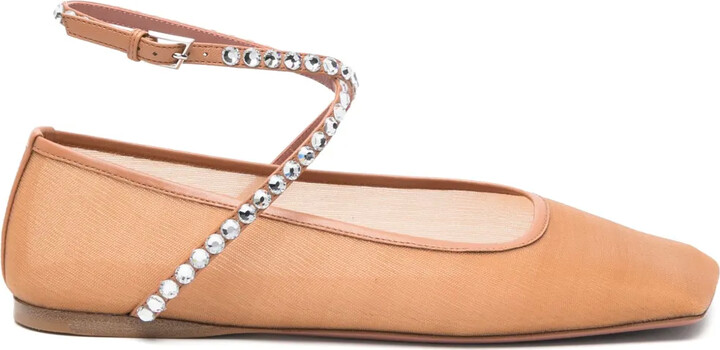 Amina Muaddi Ane ballet flats