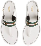 Thumbnail for your product : Gucci Web Stripe T-bar flat sandals