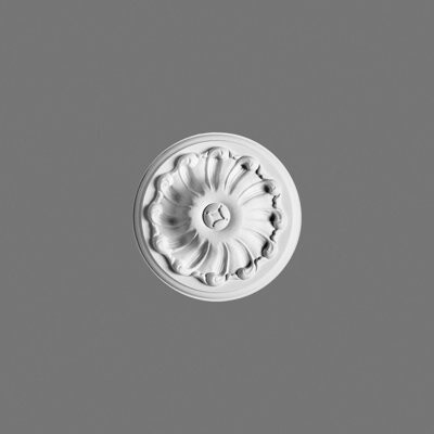 Orac Decor European Collection 5-7/8 in x 1-9/16 in Floral Polyurethane Ceiling Medallion