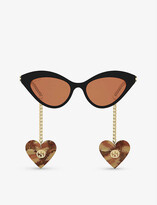 Thumbnail for your product : Gucci GG0978S cat-eye frame acetate sunglasses