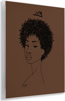 Ebern Designs Aaliyah with Crown Portrait Wall Plaque, design by Sierra Siler