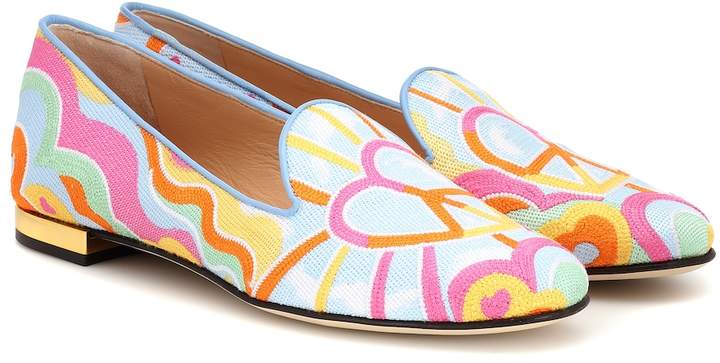 olympia embroidered loafer