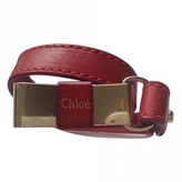 Thumbnail for your product : Chloé Red Leather Bracelet
