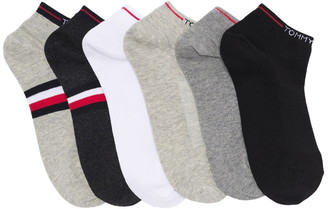 Tommy Hilfiger Logo Assorted Low Cut Socks - Pack of 6 - ShopStyle