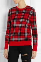 Thumbnail for your product : Equipment Shane plaid-intarsia wool sweater