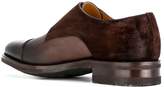 Thumbnail for your product : Santoni gold buckle monk shoes
