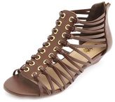 Thumbnail for your product : Charlotte Russe Super Strappy Gladiator Wedge Sandals