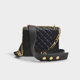 Thumbnail for your product : Balmain B-Bag 18 In Black Quilted Lambskin With Metallic Logo