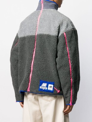 Ader Error Textured Colour-Block Jacket