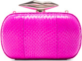 Thumbnail for your product : Diane von Furstenberg Minaudiere Flirty Snake Clutch in Fetish Pink