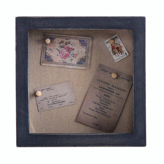 GraduatePro Shadow Box Frame 11x14 Display Case Black with Linen Background and 6 Stick Pins Memorabilia Awards Medals Photos Memory Box