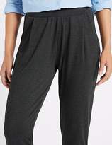 Thumbnail for your product : Marks and Spencer Marl Jersey Tapered Leg Peg Trousers