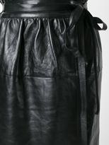 Thumbnail for your product : Marc Jacobs wrap-style leather skirt