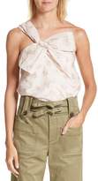 Thumbnail for your product : Rebecca Taylor Bow Front Floral Jacquard Top
