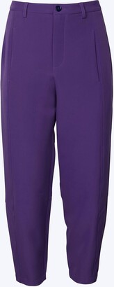 Studio M Radish High-Rise Balloon Tapered Pants in Purple