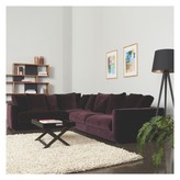 Thumbnail for your product : Rupert velvet 2 seater right-arm sofa