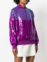 Thumbnail for your product : Alberta Ferretti Sequins Embellished Bomber Jacket
