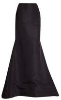 Thumbnail for your product : Carolina Herrera Silk Faille Long Trumpet Skirt
