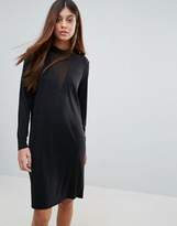 Thumbnail for your product : Pieces Hane Long Sleeved Mesh V Neck Dress