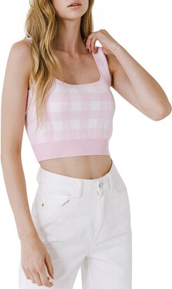 Gingham Crop Top | Shop The Largest Collection | ShopStyle