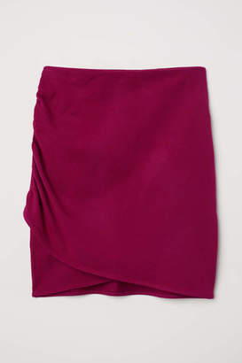 H&M Draped Skirt - Gray - Women