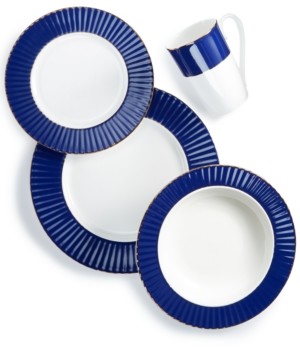 Lenox Pleated Colors Navy 4-Pc. Place Setting
