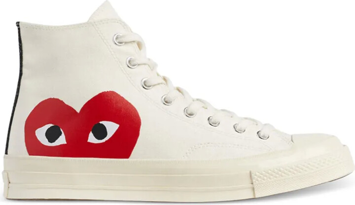 COMME DES GARÇONS PLAY X CONVERSE Heart-Print Sneakers