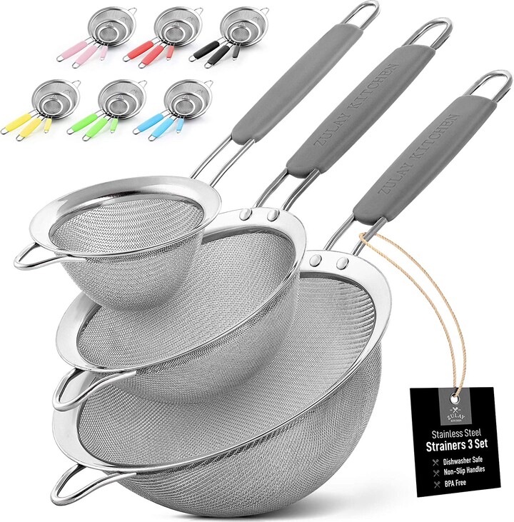 Non-Stick Silicone Utensils Set (5-Piece) with Authentic Acacia Wood  Handles & Utensil Holder