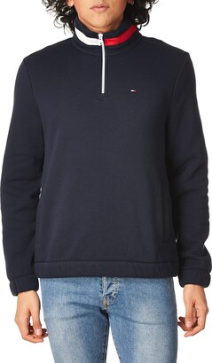Tommy Hilfiger Mens 1/4 Zip Mockneck Sweatshirt