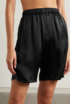 Thumbnail for your product : Marika Vera Hilary Silk-satin Shorts - Black
