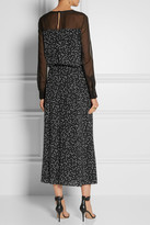 Thumbnail for your product : Moschino Cheap & Chic Moschino Cheap and Chic Cropped printed silk crepe de chine jumpsuit