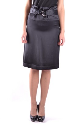 Celine Womens Black Viscose Skirt