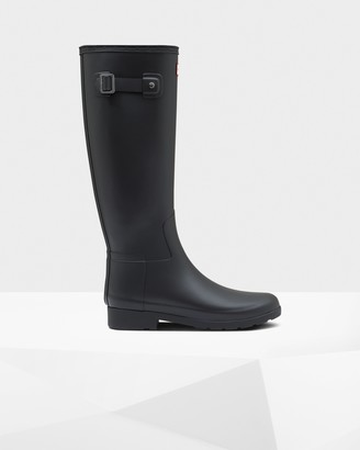 women's refined slim fit short rain boots