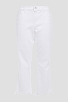 Thumbnail for your product : J Brand Selena Frayed Mid-rise Kick-flare Jeans