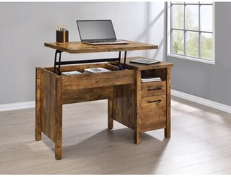 Millwood Pines Torin Desk Finish: Chestnut Oak - ShopStyle